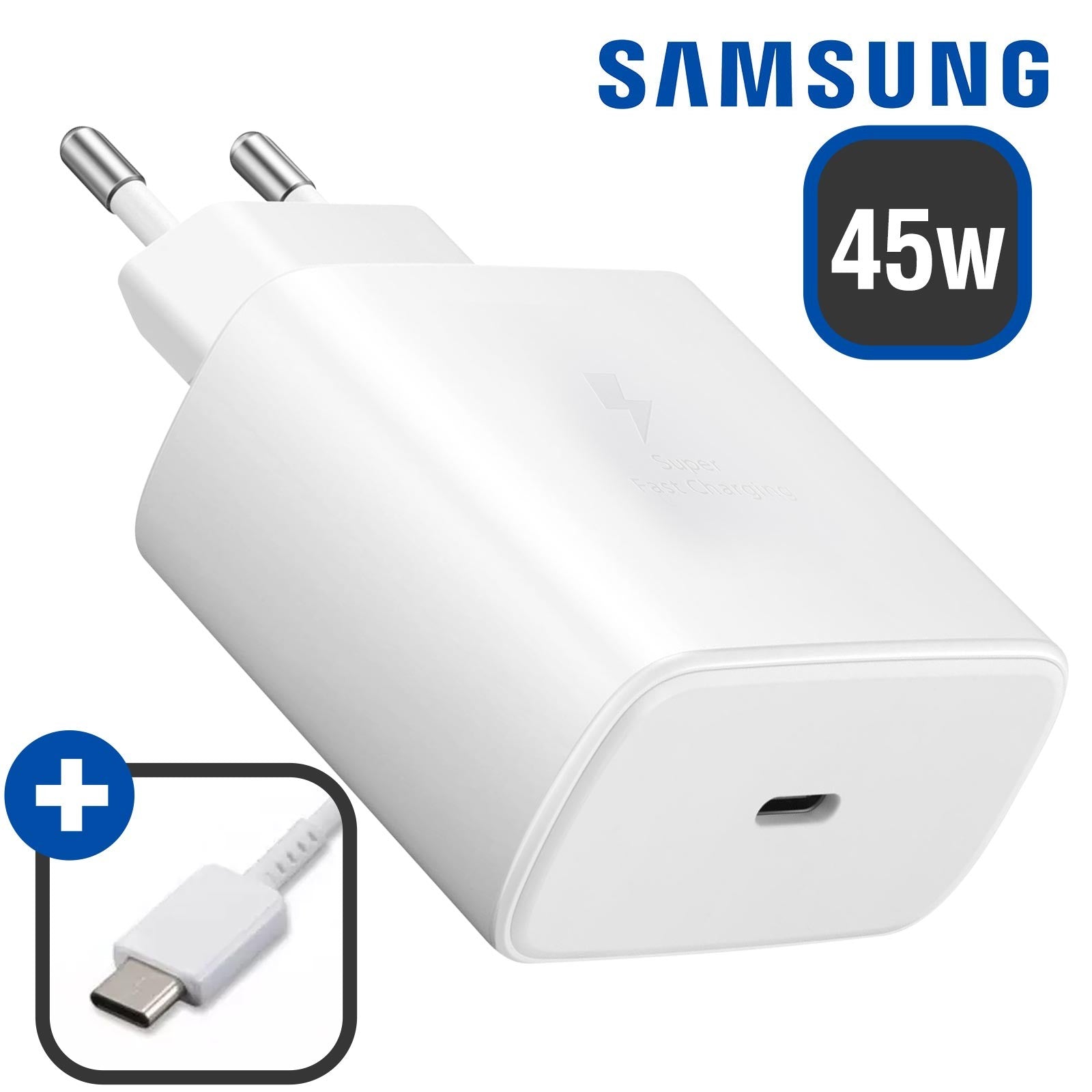 CARICABATTERIA DA RETE SAMSUNG SUPER FAST CHARGING 45W USB-C EP-T4511NBEGEU