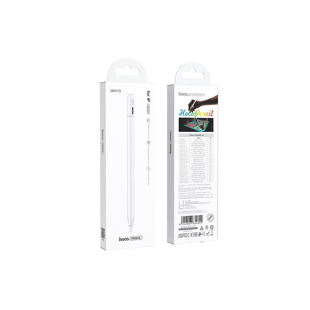 PENNA CAPACITIVA TOUCH PER IPAD HOCO GM113 WHITE