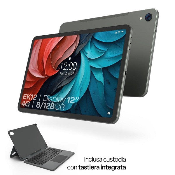 TABLET EASYTECK EK12 12 8+128GB LTE DARK GRAY + TASTIERA E CUSTODIA
