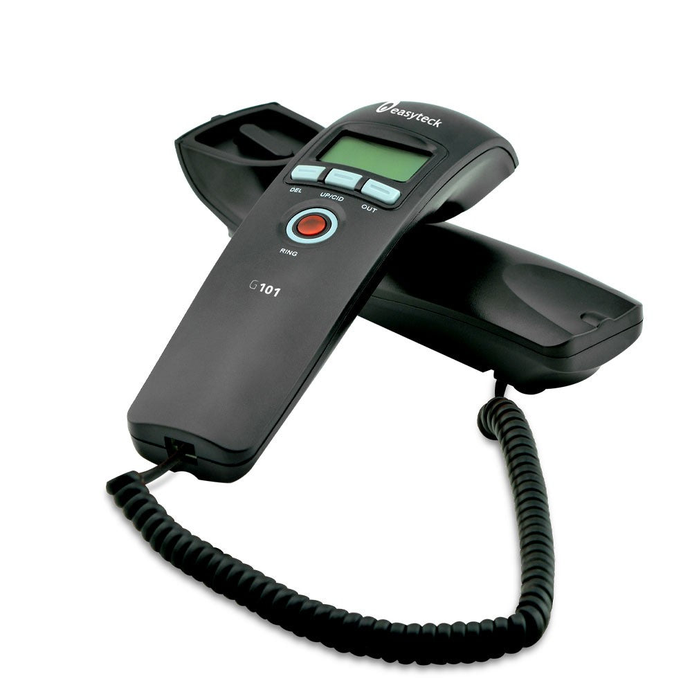 TELEFONO BASE EASYTECK GONDOLA G101 CON DISPLAY BLACK